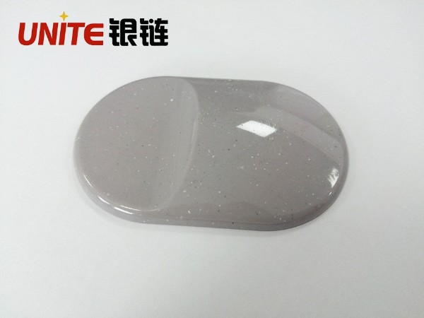 銀鏈仿水磨石灰色PC免噴涂材料美學塑料 銀鏈仿水磨石灰色PC免噴涂材料美學塑料