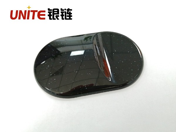 銀鏈水磨石黑底白點ABS免噴涂材料 銀鏈水磨石黑底白點ABS免噴涂材料