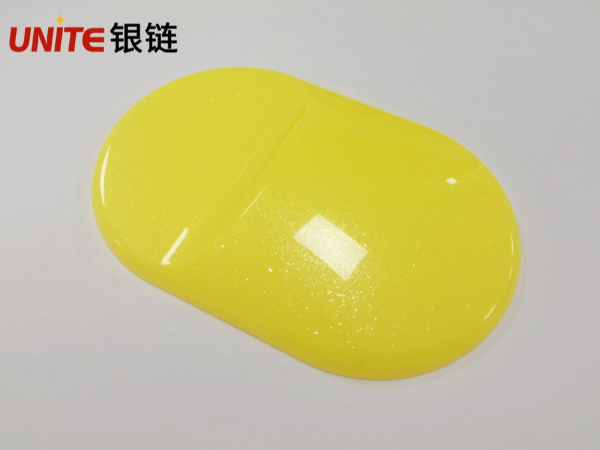銀鏈檸檬黃色ABS免噴涂材料美學塑料