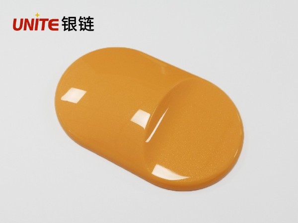 銀鏈金桔黃色改性PP免噴涂塑膠粒 銀鏈金桔黃色改性PP免噴涂塑膠粒